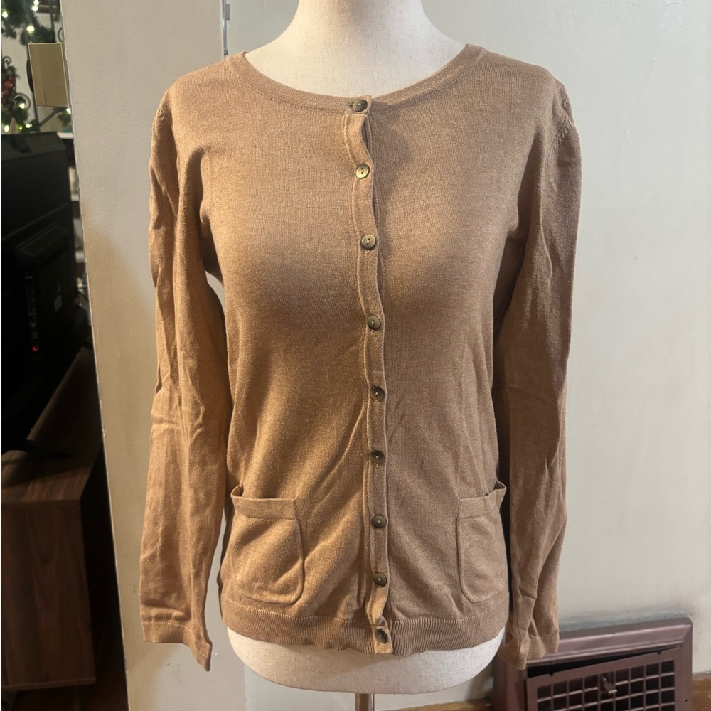 Boden Gray Favourite Pocket Cardigan Size 6